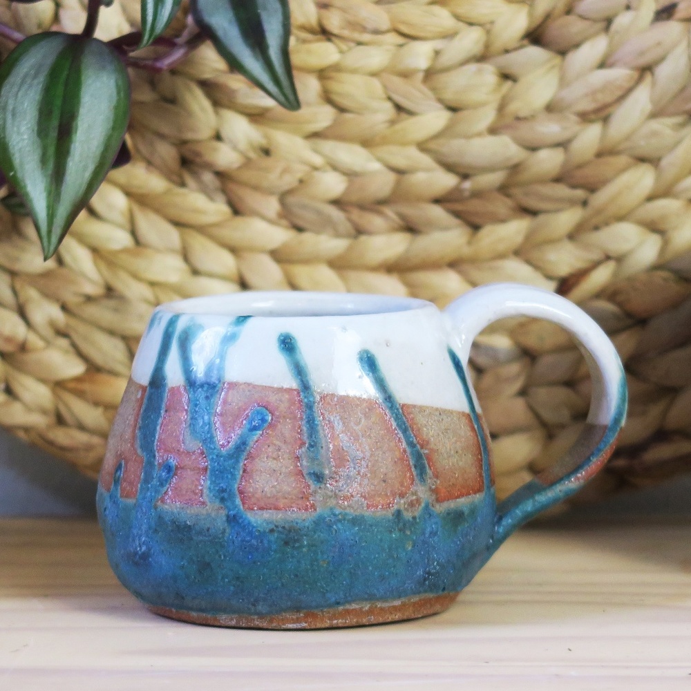 Pottery Mug, Vintage Pottery Mug, Ceramic Mug
